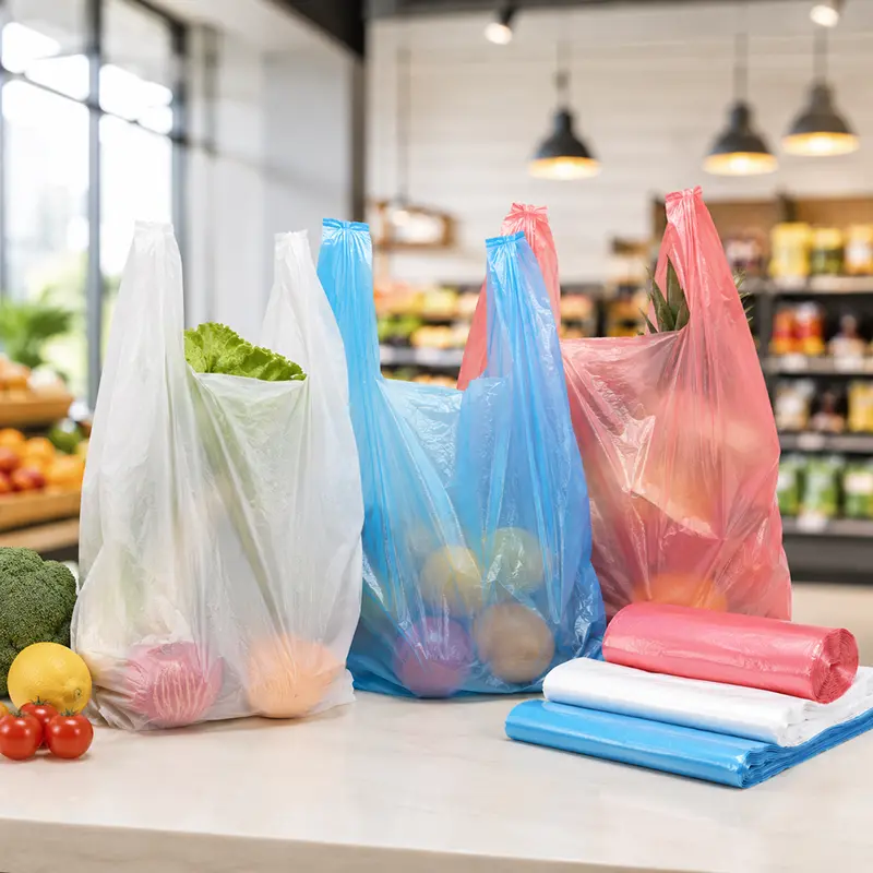 Plastic Vest Carrier Bags Wholesale | Custom Manufacturer | Yutop